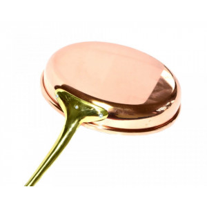 Tigaie din Cupru Ø28cm cu Maner din Bronz Profesionala - Img 4
