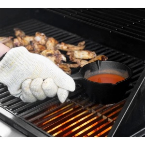 Tigaie Fontă pentru Marinare și Sosuri cu Pensulă Silicon, 0,5 L - Img 2