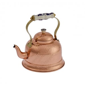 Ceainic din Cupru Efect Lovitura Ciocan, Traditional, 1,5L - Img 1