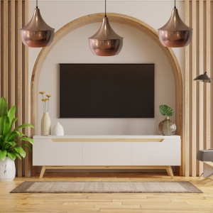 Lampa suspendata living room cupru
