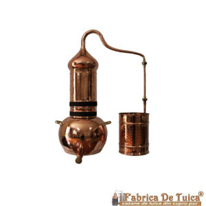 Pachet de Toamna Cazan cu coloana uleiuri esentiale 35 litri + Ceainic din cupru 1,5 litri + Suport metalic 22 cm - Img 1