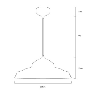 Lustra vintage din cupru CS10CO, finisaj mat, diametru 43 cm - Img 5