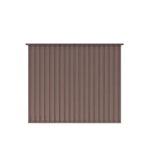 Magazie metalica pentru grădină maro 4 201 x 121 x 176 cm