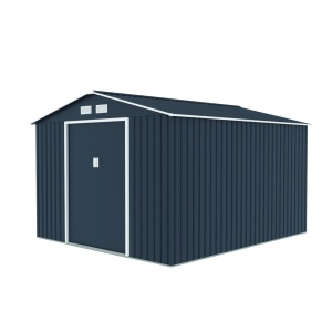 Magazie metalica pentru gradina, gri, 277 × 322 × 203 cm – spatiu extra-generos si rezistenta superioara