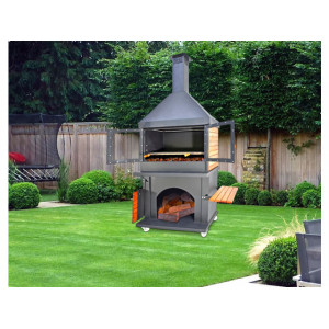 Set Grill Profesional BBQ Woodbridge – Stație de Gătit în Aer Liber, Grătar 80x50 cm - Img 3