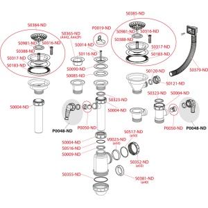 Sifon chiuveta cu sita din otel inoxidabil DN115-DN50/40 - Img 3