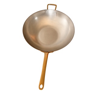 Tigaie Wok din Cupru Pur, 31 cm, Maner din Bronz Masiv, AlmaCozinha - Img 11