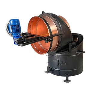 Cazan 100 litri cupru, magiun, zacusca, gem, basculant, cu focar pe lemne și amestecator electric - Img 11