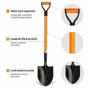 Harlet grădină ascutit 115 cm