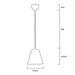 Lustra vintage din cupru CS14CO, finisaj rustic, diametru 15,5 cm - Img 3