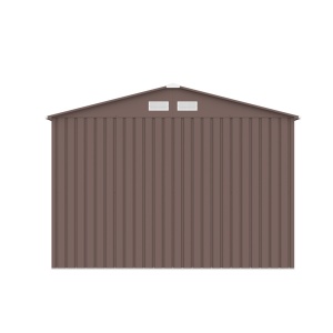 Magazie metalica pentru grădină maro 4 277 x 195 x 203 cm