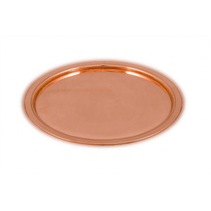 Tava Rotunda Lucioasa din Cupru pentru Servit 30 cm - Img 2