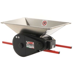 Zdrobitor Electric Mare din Inox pentru Fructe Fără Sâmburi si Struguri – Cuțite Inox, Role Nylon, 1500 kg/ora - Img 1