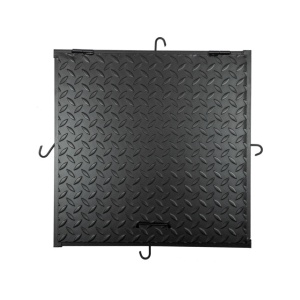 Capac canalizare negru, cu rama, 50x50 cm