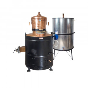 Cazan Țuică 300 Litri Exclusive 5mm cu Amestecător Electric și Răcitor 800L – Distilare Profesională - Img 1
