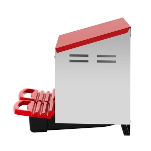 Cuibar pentru gaini, din otel galvanizat – 2 compartimente, cu tavita colectare oua - Img 8