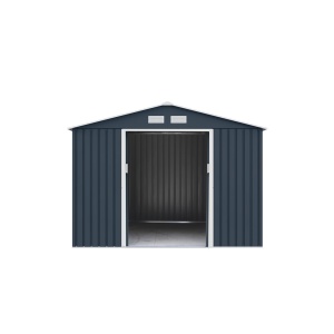 Magazie metalica premium pentru gradina, gri, 277 × 195 × 203 cm – spatiu generos si rezistenta ridicata