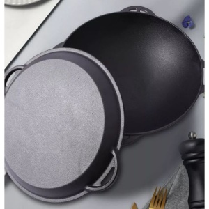Oala fonta cu capac 37cm perfect home