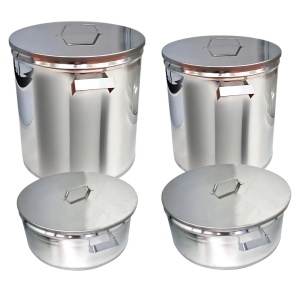 Oala Inox 50 Litri cu Capac pentru Gatit - Img 3