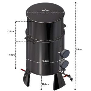 Pasteurizator bain marie sucuri lichide 40 litri