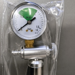 Pompa pneumatica pentru capac flotant cisterna inox cu manometru | Toscana Inox - Img 3
