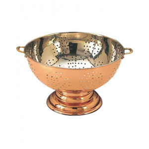 Sita din Cupru Ø18cm cu Toarte din Bronz pentru Bucatele Alese