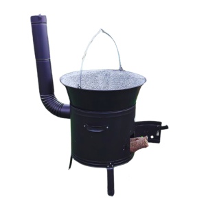 Soba de gatit cu ceaun emailat, kit complet, 10 - 30 L - Img 2