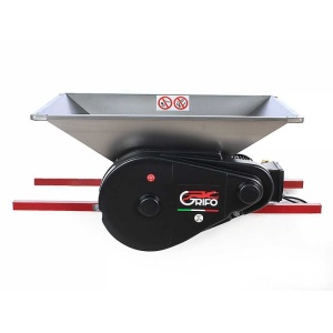 Zdrobitor Electric Mare din Inox pentru Struguri – Hopper 950×600 mm, Role Nylon 280 mm, 1500kg/ora - Img 1