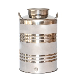 Butoi Inox 50 Litri pentru Tuica, Palinca, Ulei, Lapte, cu Robinet Inclus - Img 10