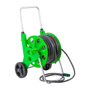 Carucior cu furtun de gradina, pentru apa, rola 50m, 1/2" - Img 7