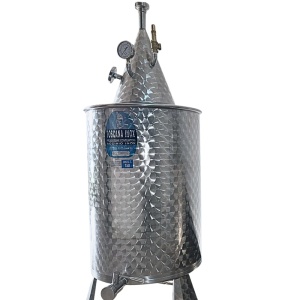 Cazan Tuica, Distilate 150 litri, inox AISI 304, cu robinet evacuare, Toscana Inox