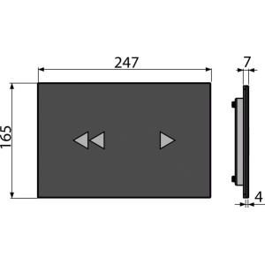 Clapeta de Actionare Alcaplast TOUCH-FREE, NIGHT-LIGHT - Img 5