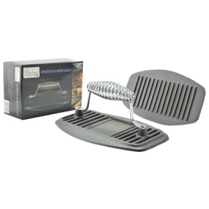 Presă din Fontă pentru Carne, 22 cm – Ideală pentru Gătit Carne la Grătar și Grill - Img 2