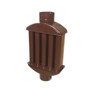 Recuperator de caldura emailat maro 120 mm, 120x500x0.4, pentru soba si semineu - Img 3