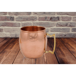 Set 2 cani cupru lucios 500ml pentru Moscow Mule, apa ayurvedica si cocktailuri - Img 4