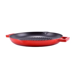 Tigaie Grill din Fontă Emailată 31 cm – Durabilitate și Gust Autentic - Img 3