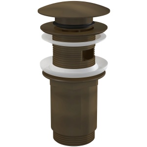 Ventil lavoar bronz antichizat CLICK CLACK 5/4" cu preaplin