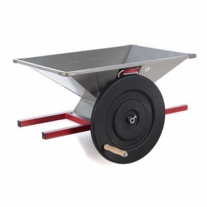 Zdrobitor Manual din Inox pentru Struguri – Role Nylon, Hopper 800×500 mm, 700 kg/ora - Img 1
