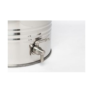 Butoi Inox 15 Litri pentru Tuica, Palinca, Ulei, Lapte, set cu Robinet si Suport - Img 14