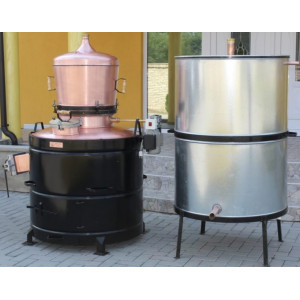 Cazan Tuica 300 Litri Exclusive 5mm Cupru, cu Amestecator Electric și Racitor 800L – Distilare Profesională - Img 3