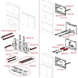 Clapeta de Actionare Alcaplast FLAT-AIR-INOX - Img 3