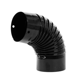 Cot Evacuare Fum, Emailat Negru 120mm - Img 2