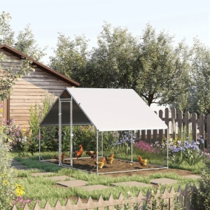 Cotet de gaini, pasari, pentru exterior 3x 2 x 2 metri, otel galvanizat - Img 13