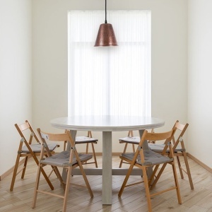 Lustra vintage din cupru CS14CO, finisaj rustic, diametru 15,5 cm - Img 4