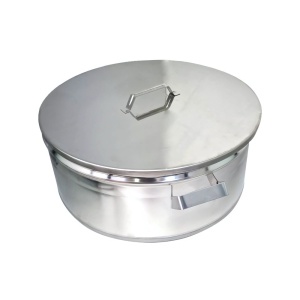 Oala Inox 25 Litri cu Capac pentru Gatit - Img 3