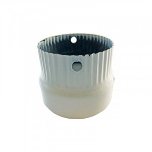 Reductie emailata alb Ø130 mm -> Ø120 mm