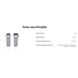 Set sistem de filtrare apă rece Viking PRO cu cartuș B520 PRO - Img 3