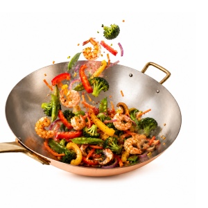 Tigaie Wok din Cupru Pur, 31 cm, Maner din Bronz Masiv, AlmaCozinha - Img 9