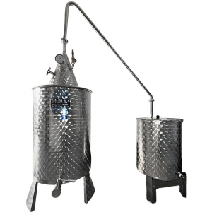 Cazan Tuica, Distilate 150 litri, inox AISI 304, cu robinet evacuare, Toscana Inox - Img 2