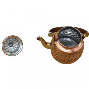 Ceainic Traditional din Cupru Gravat Manual 1 L - Img 2